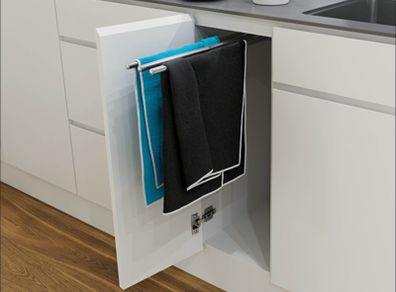Pull out tea towel rail