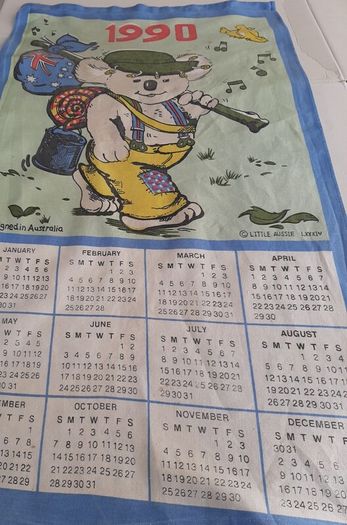 tea towel vintage 1990 Australia