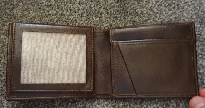 brown wallet