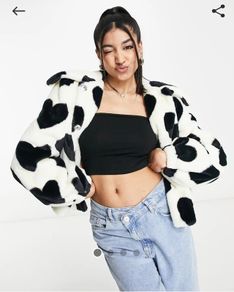 Miss Selfridge Faux Fur Jacket