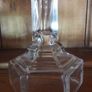 glass crucifix candleholder religious Image 3