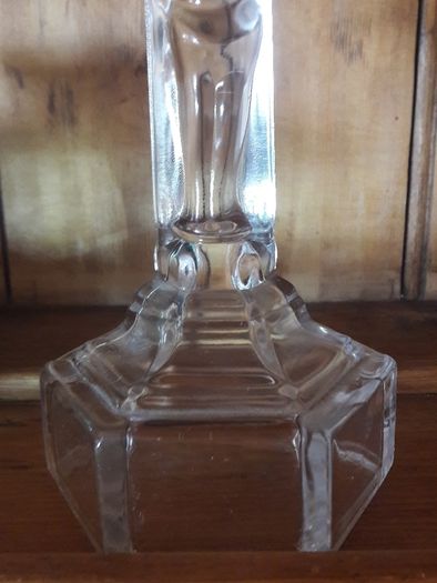 glass crucifix candleholder religious