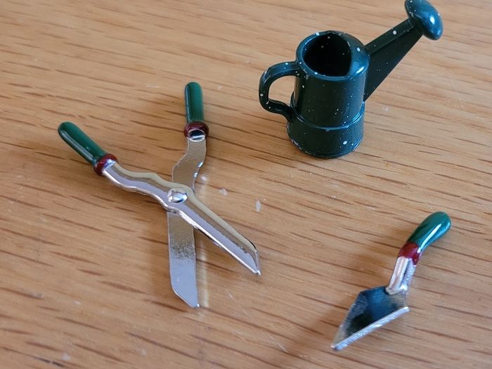Miniature gardening items/ tools for dolls house - or fairy garden