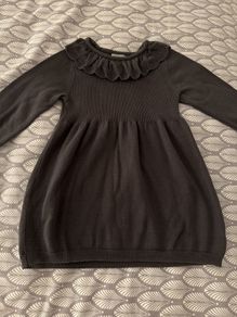 Grey baby dress size 12-18 m