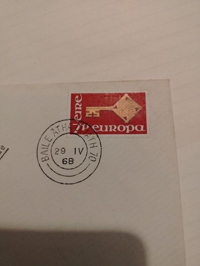 1968 Europs 7p First Day Cover
