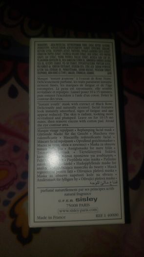 Sisley Black Rose Cream Mask