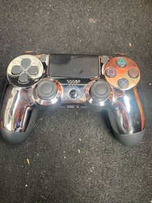 PS4 controller chrome silver