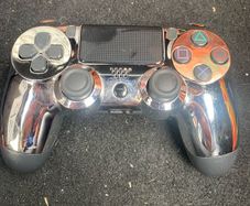 PS4 controller chrome silver