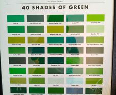 40 Shades Of Green frames Print