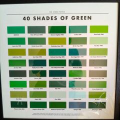 40 Shades Of Green frames Print