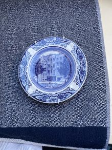 Blue Delft hand painted Amsterdam hanging plate