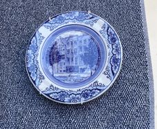 Blue Delft hand painted Amsterdam hanging plate
