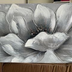 Large Flower Canvas