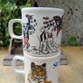 Carrigaline pottery, Pair promotional mugs, vintage advertising, 1980s, 1970s Image 3