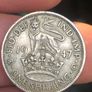 1947 One Shilling George VI GB Image 2