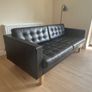 IKEA Black Sofa - Like New Image 2