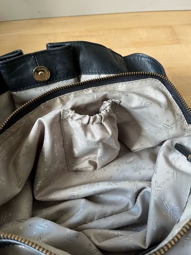 Risk London genuine leather handbag