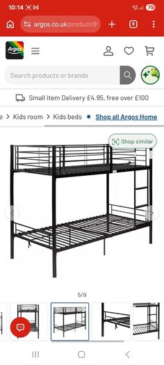 Metal Frame Bunk Bed