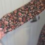 Primark Floral Wrap Mini Dress UK10 Boho Sheer Sleeve Tea Dress Black Image 2