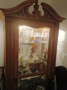 Tall glass cabinet