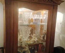 Tall glass cabinet