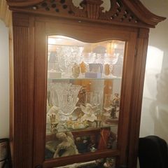Tall glass cabinet