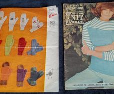 vintage knitting patterns, Mittens pattern