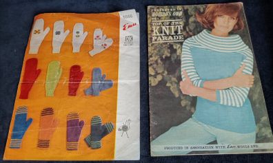 vintage knitting patterns, Mittens pattern