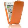 New Stylish Grip Flip Genuine Leather Case Cover Fits Apple Iphone 4s & 4 Image 5