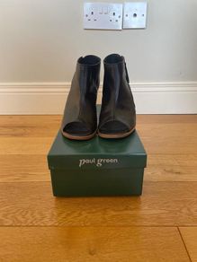 Paul Green Open Toe Black Sandals (Brand new)