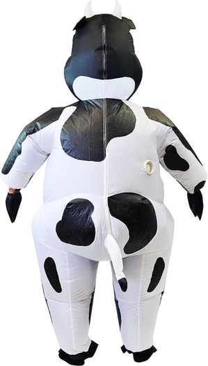Creations Cow Inflatable Costume Air Blow-up Deluxe Halloween Cow Costume