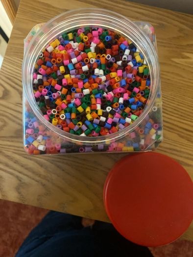 Hama Beads with two fairy shaped boards