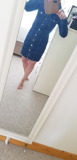 Denim Mini Dress - Size 6