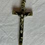 Antique Victorian Religious Lot - 2 Ebony Crucifixes + Book of Common Prayer - Memento Mori Skull Cross c.1890 Image 3