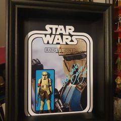 Star Wars signed figure frame