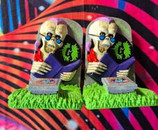 Rare! Vintage 1996 Goosebumps Curly The Skeleton Reading Is A Scream Bookends