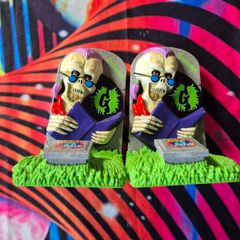 Rare! Vintage 1996 Goosebumps Curly The Skeleton Reading Is A Scream Bookends
