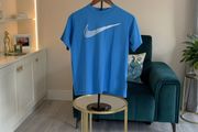 Boys Blue Short Sleeve Nike DRI Fit T-Shirt