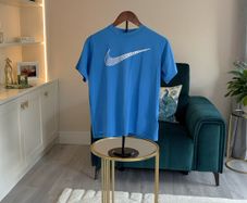 Boys Blue Short Sleeve Nike DRI Fit T-Shirt