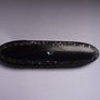 Antique Victorian Black Lacquered Papier Mache Spectacle Case with Abalone Inlay Image 2