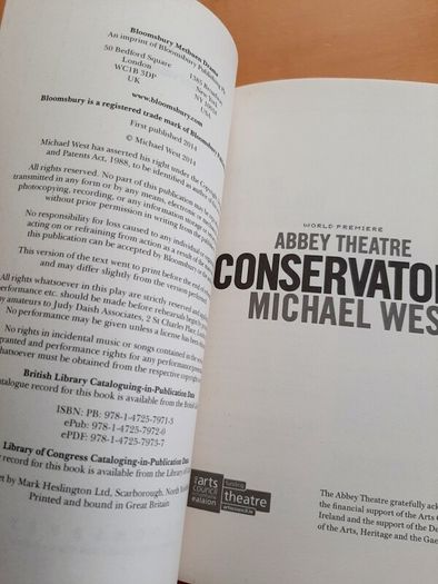 Conservatory, Michael West