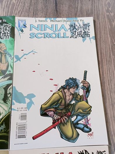 Ninja Scroll Comic Book Lot 11 Issues DC Wild Storm