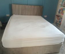 King Light Grey Divan Bed Base
