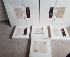Cream and Gold Canvas pictures - bundle