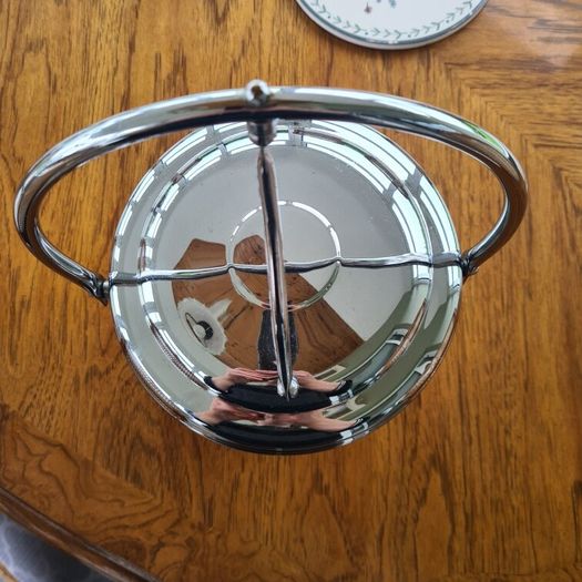 Vintage Chromium on Solid Brass Ice Bucket