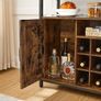 New Vintage Display Cabinet With Wine Rack - FREE P&P Image 2