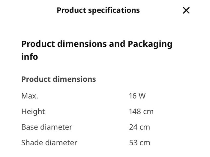 IKEA floor lamp