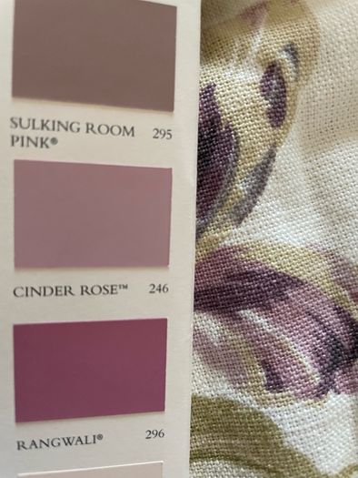 Stunning Large Laura Ashley Linen Curtains 128 inch wide x 93 inch drop