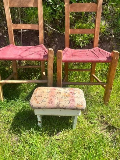 19th Century Irish Pine Foot Stool
