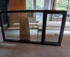2 PVC triple glazed windows